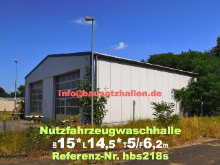 hbs218s Nutzfahrzeug-Waschhalle 15x14,5x5/6m